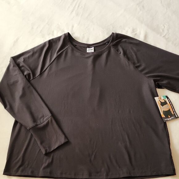 NWT Avia Women's Long Sleeve Heathered Soft Top XL Regular Fit - Picture 1 of 11